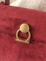 Suede Faux Leather Vintage Tote Cross Bag