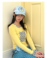 【即日発送】UnsocialNigh original niche design illustration print star Taichi Dog cap female versatile 