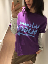 【即日発送】YWD ウェルカムTシャツ_パープル (1color)