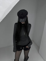signal high neck button T (2color)