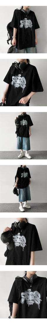 RONER Oversized-fit Short Sleeve T-shirt
