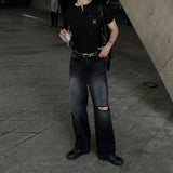 LMN Fog Vintage Wide Denim Pants (black)
