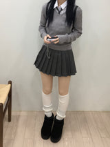 Basic V-neck knitwear (4 colors)