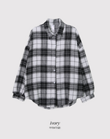 #GD カジュアルルーズフィットチェックシャツ (3color)