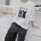 パピー＆キティフレンドオーバーフィット半袖Tシャツ_WHITE