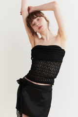 BELLA SCARF TOP black