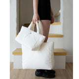 large soft padded bag - white