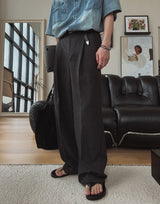 ハッシュロングワイドハーフバンディングスラックス