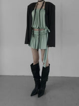 Bio Collarless Maxi Jacket