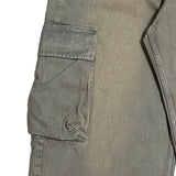 Mud Tin ヴィンテージウォッシングカーゴデニムパンツ