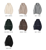 [Setup] Logane Maison Knit Hooded Zip-Up Wide Pants Set
