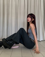pinter striped low-rise pants