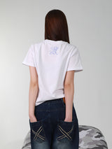 BLOOMING HEART TEE (WHITE)