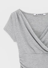 [MADE] Cujes Wrap Cap Sleeve Short Sleeve Top (Set Available)
