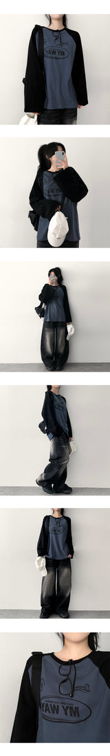 Of washing denim wide pants
