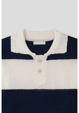 LMN Maisoned Bukle 2 Button Coloring Collar Knitwear (3 Colors)