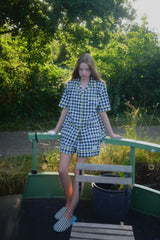 Checky Pajama set / Navy