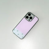 [MADE] [+MagSafe] スイートピーフォーンケース(グラスシルバーバンパー)