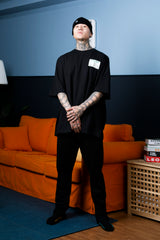 FAITH FADE Absence of Happiness - Identity Crisis Wide Oversized Tee (Black)