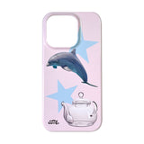 [made] jumping dolphin phone case (glossy hard)