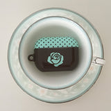 Rose Polka Dot Mint Choco Glossy AirPods Case