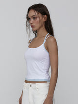 Layered Halter Top_White