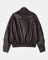 (UNISEX) Rush Crop Leather Jacket