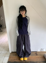 [unisex] Simon Wide Cotton Banding Cargo Pants