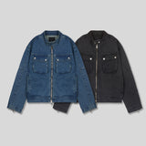 OA Cargo Biker Denim Jacket (2 colors)