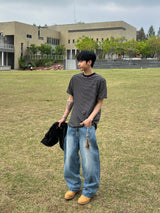 Layered Stripe Short-Sleeve T-Shirt (4 Colors)