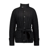 MELLOW KNIT CARDIGAN [BLACK]