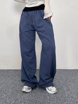 (UNISEX) ダブルラインストリング ワイド ルーズフィット フリース トレーニングパンツ - 6 COLOR