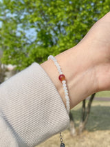 Plum stone bracelet