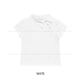 フォルネルアンバランス襟付き半袖Tシャツ