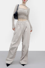 Mife Choker Knit T-shirt