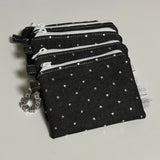 BLACK STAR - MINI ZIPPER POUCH