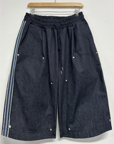 SIDE BOHEMIAN RIVET DENIM BERMUDA 🌴🪃🦥🍃🩵2COLOR