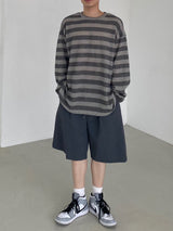 ナイロンワイドバンディングハーフパンツ　2色