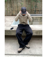Two-line wide pants
