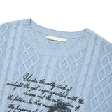 COLLECTION PRINTED SCALLOP KNIT [SKY]