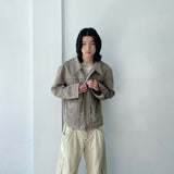Double Pocket Metal Button  Jacket