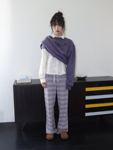 STRIPE KNIT PANTS (PURPLE)