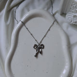 [I-DLE Minnie Necklace] Ballet Ribbon Necklace (Stainless Steel)