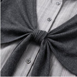 Lena Check Tie Bolero Shirt