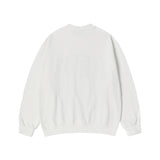 25SS ファブリックアップリケスウェットシャツ クリーム