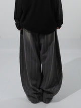 (UNISEX) ツイストストライプデニムパンツ