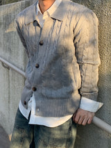 Bay Collar Knit Cardigan