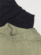 End Two-Tuck Nylon Banding Wide Pants