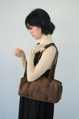 compact duffle bag (brown)