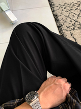 Ever Ranger Round Tuck Side Banding Semi-Wide Slacks